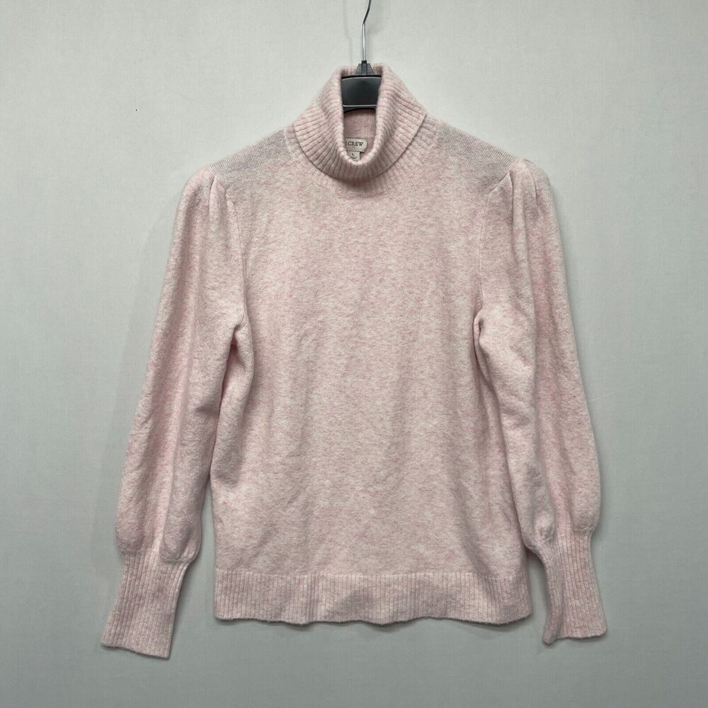 J Crew Women Turtleneck Sweater Top Size Large Pink M246 -18